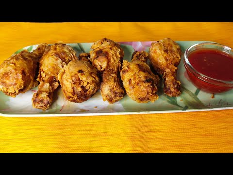 how to make KFC style crispy fried chicken || Baking paradise 🍗🍗