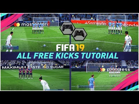 FIFA 19 ALL FREE KICKS TUTORIAL - HOW TO SCORE EVERY FREE KICK (Curve Driven Dipping Trivela Power)