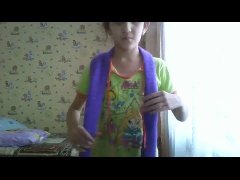 Фокус:шарф через шею!!!!!!!!!!!!
