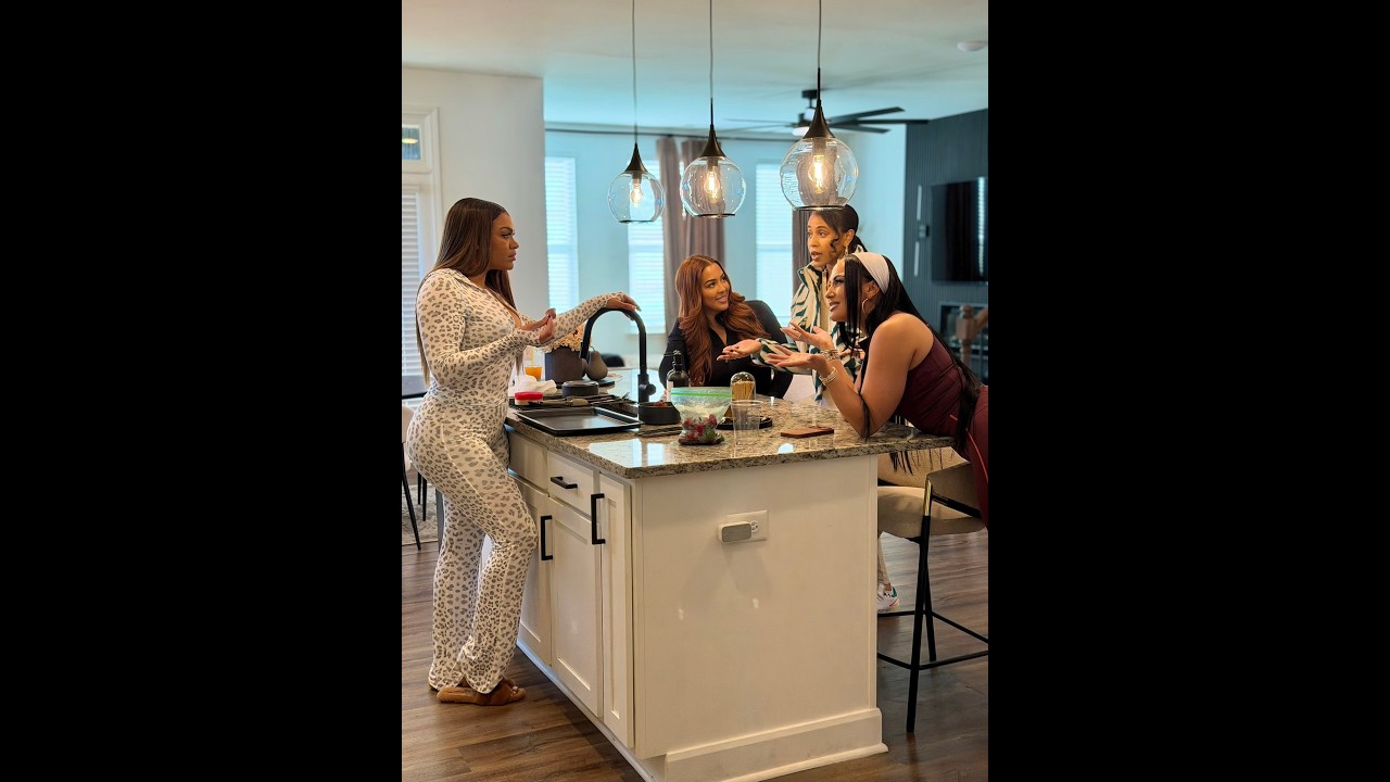 When Honey Pot tells the girls what Wayne wants to name the podcast!