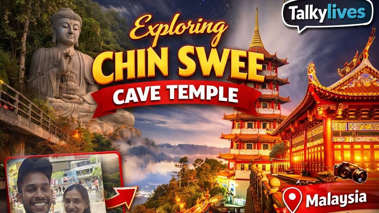 [4k] Chin Swee Cave Temple  Day Trip , Genting Highlands. Budget travel to Malaysia |Walking Tour