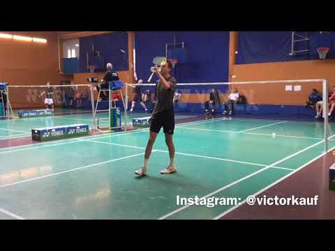 Victor Kauffmann men's singles vs. Petter Berntsen of Norway, part 1