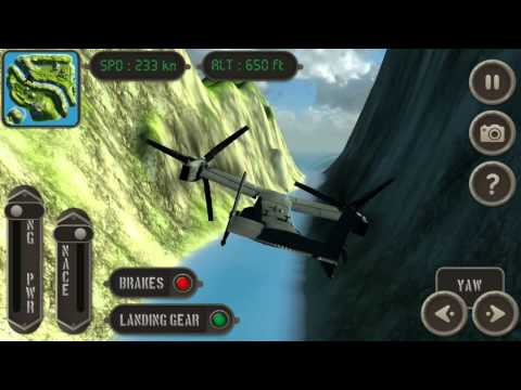 V22 Osprey Flight Simulator Video