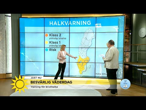 Besvärlig väderdag – "Jättemånga varningar för halka" - Nyhetsmorgon (TV4)