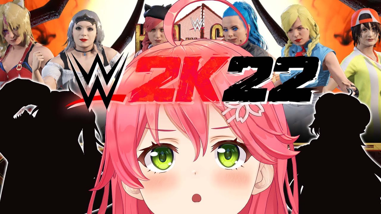 【 WWE2K22 】これが殴り合うアイドル達、#holoFighter #ホロファイター 🔥【ホロライブ/さくらみこ】