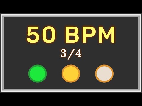 50 BPM 3/4 - Metronome with accent ⏳✔️
