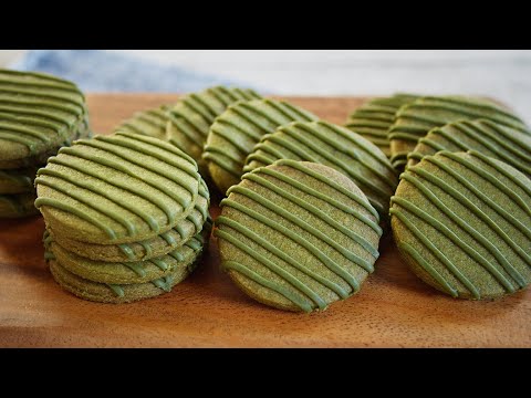 簡単!抹茶クッキーの作り方 Matcha Green Tea Cookies /お菓子作り ASMR