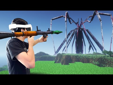I Played Minecraft's Spider Mod In VR...