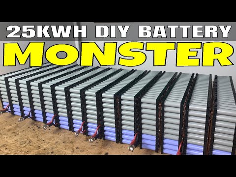Creating my single biggest D.I.Y. battery with 2800 18650 cells recovered from used laptop batteries