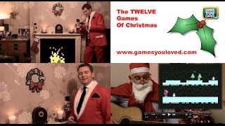 Santa plays the The 12 Games of Christmas - festive videogames guitar solo