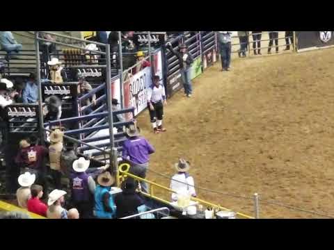 Rodeo All-star 2019 Cody Brewer bull ride 83 points. Rodeo All Stars