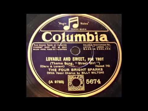Lovable And Sweet - The Four Bright Sparks (1929)