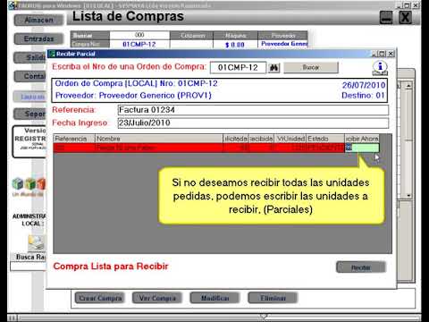 Software de Inventarios Como crear una Orden de Compra