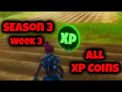 ALL XP COIN LOCATIONS - FORTNITE SEASON 3, WEEK 3