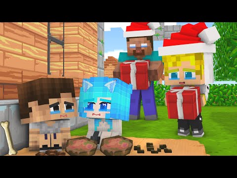 Monster School : Cute Poor Girl & Beggar Love Rich Boy | Christmas Special | - Minecraft Animation