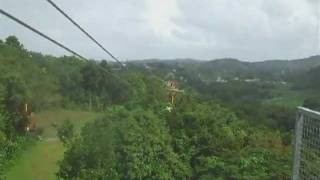 preview picture of video 'Zip line - El Yunque PR'