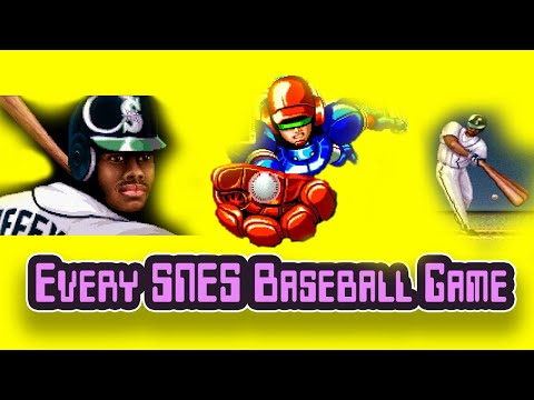 Every Super Nintendo Baseball Sports Games (SNES)