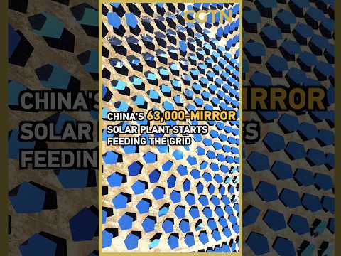 China's 63,000-mirror solar plant starts feeding the grid