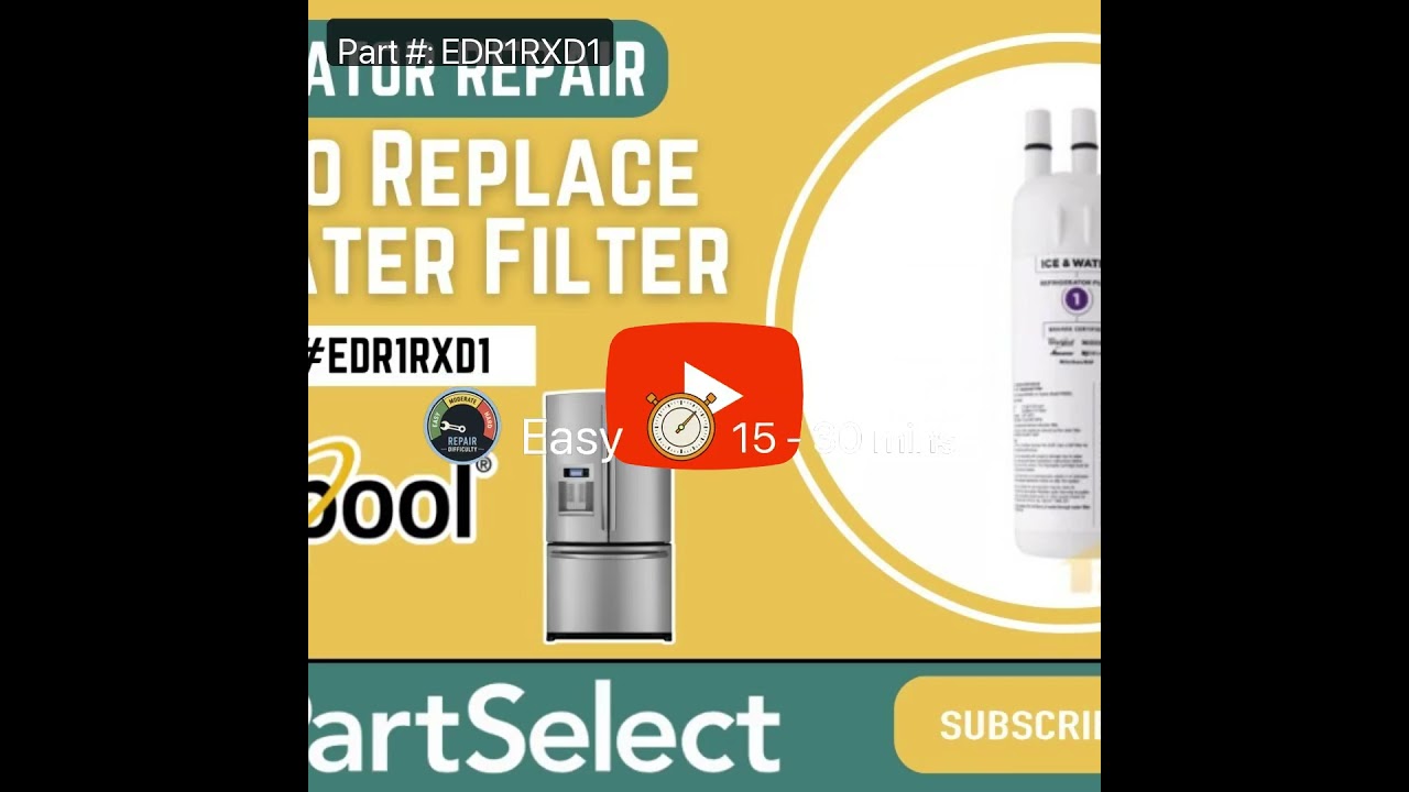 Replacing the Refrigerator Ice and Water Filter