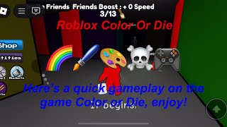 Roblox Color Or Die