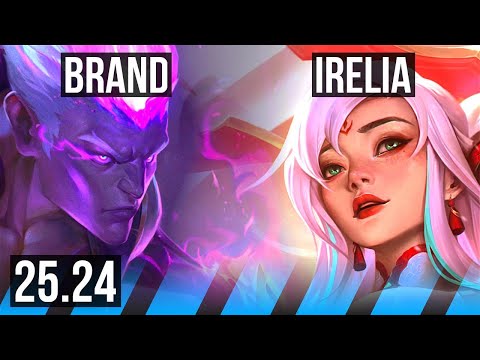 BRAND vs IRELIA (MID) | 5k gold comeback | EUNE Grandmaster | 25.24