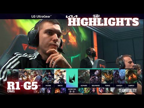 XL vs VIT - Game 5 Highlights | Round 1 LEC 2022 Spring Playoffs | Excel vs Vitality G5