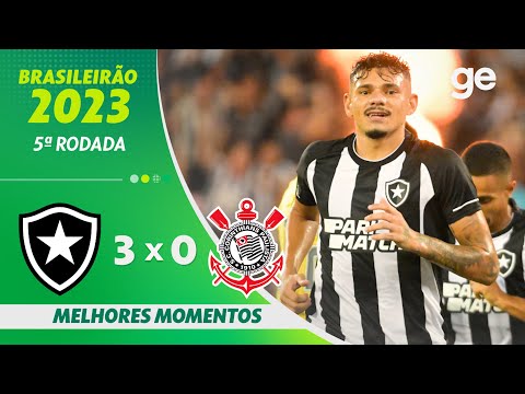 Gols e lances de Botafogo x Corinthians