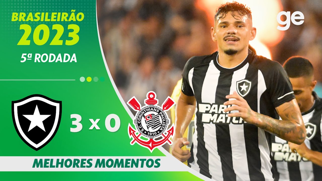 VÍDEO | Gols e melhores momentos da vitória do Botafogo sobre o Corinthians por 3 a 0 no Niltão