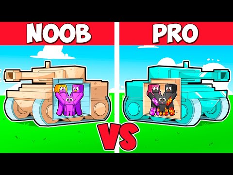 BATALHA DE CONSTRUÇÃO DE CASA NO TANQUE DE NOOB vs PRO no MINECRAFT!