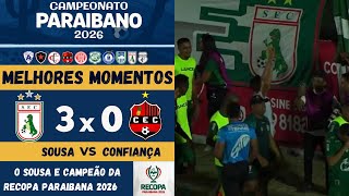 Match Highlights - campeonato paraibano sousa confianca
