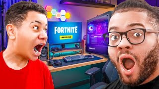 SURPRISING MY LITTLE BROTHER WITH THE BEST GAMING SETUP EVER!!($20,000)