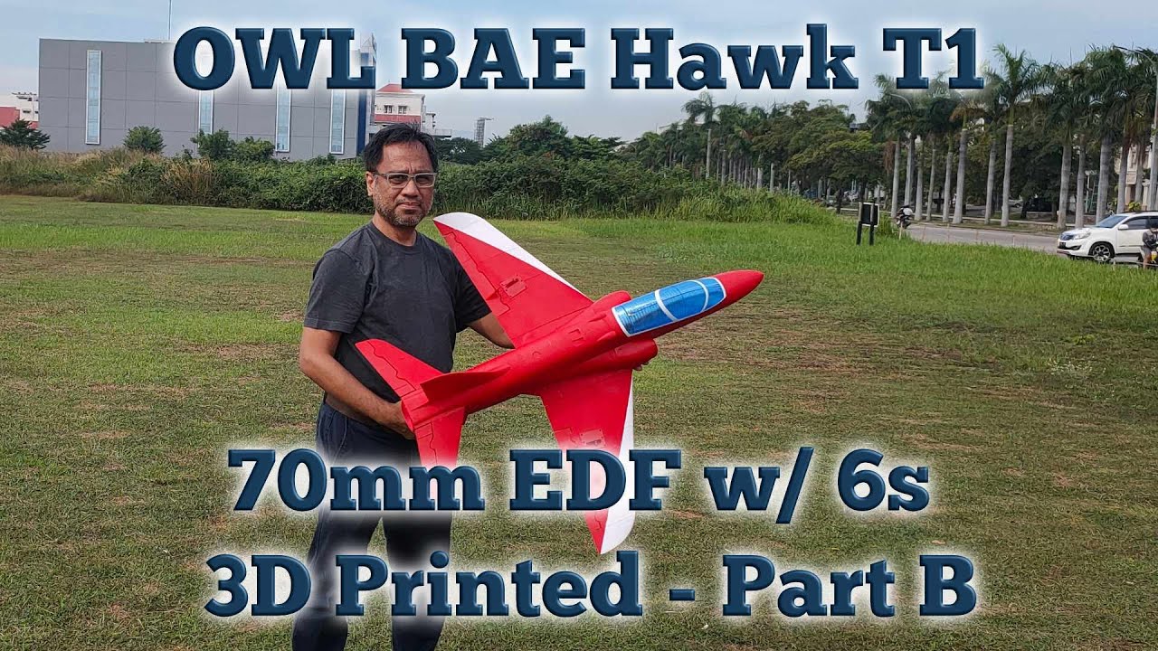 OWL BAE Hawk T1 - 70mm EDF  * 6s Red Painted Part B *