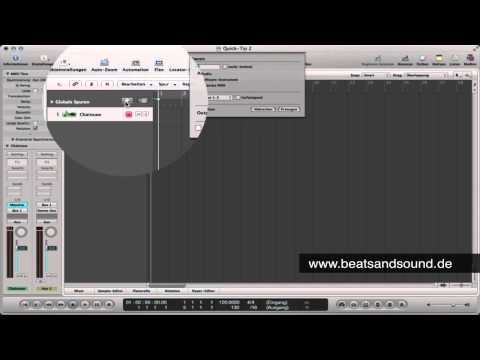 Quick-Tipp 2: Logic 9 - Instrumente in Audiospur aufnehmen