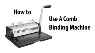 How to Comb Bind