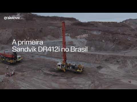 Perfuratriz rotativa Sandvik DR412i no Brasil | Portuguese