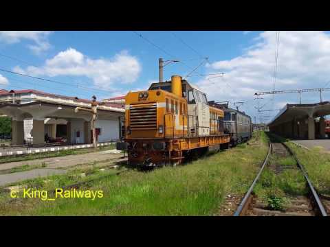 Trenuri Ploiesti Sud + Echipa de trainspotteri/Trains in Ploiesti Sud station + Trainspotters team