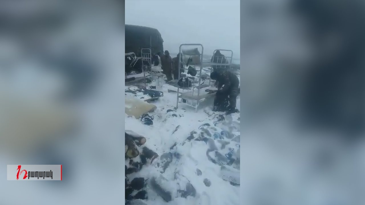 Զինվորները սառնամանիքին հայտնվել են դրսում, քամին պոկել է վրանները