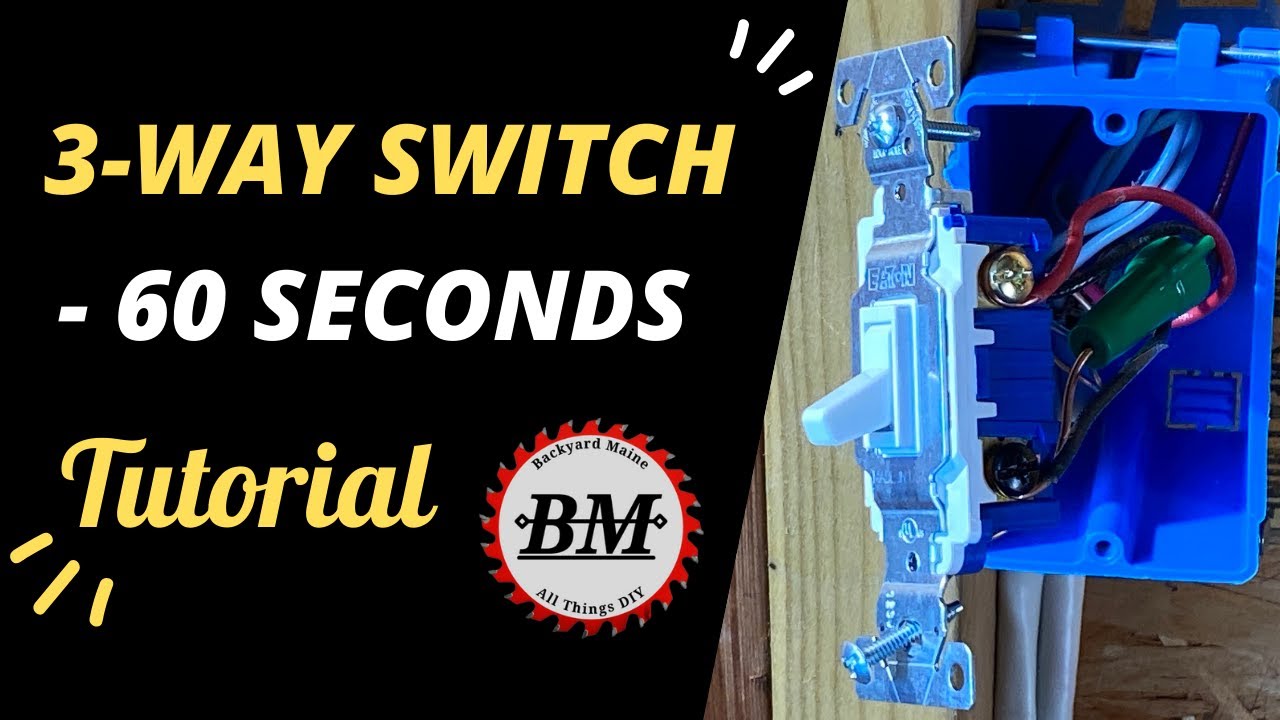 Install a 3 way Light Switch ~ In 60 Seconds #Shorts