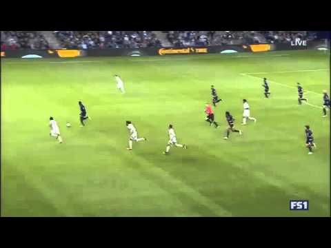 GOAL Giovani dos Santos chips one in Kansas