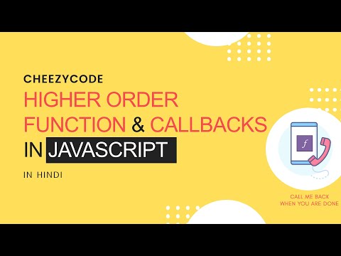 Higher Order Function In Javascript Callbacks In Javascript Hindi 26