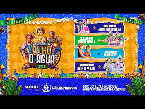 🎥 AO VIVO | 9ª Noite do Arraial Olho d'Água 2026 em Luis Domingues