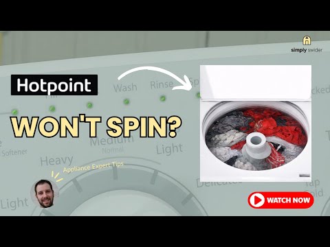 Hotpoint Washer Not Spinning? Don't Call Repair — $15 Fix Works 50% of Time