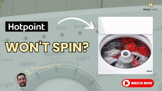 Hotpoint Washer Not Spinning? Don't Call Repair — $15 Fix Works 50% of Time