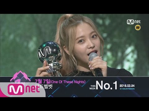 Who won the First in 4th week of March? [M COUNTDOWN] 160324 EP.466