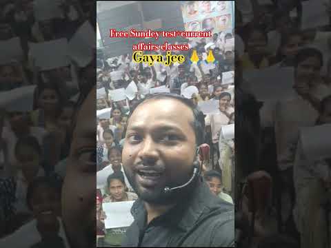 free Sundey test current affairs classes gaya jee