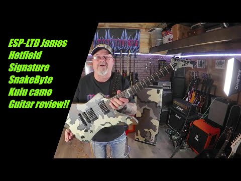 ESP LTD James Hetfield signature SnakeByte Kuiu Camo Guitar review!!