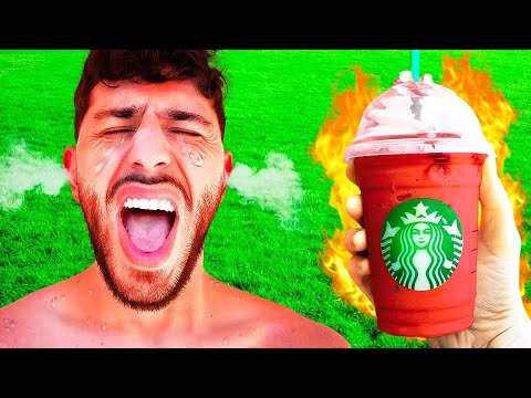 Drinking the World's SPICIEST Starbucks Coffee!