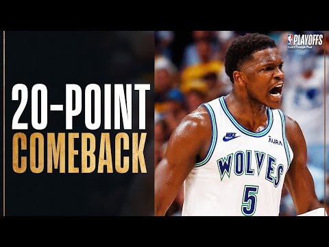 The Timberwolves BEST PLAYS From The Biggest Halftime Comeback In Game 7 History! May 19, 2024