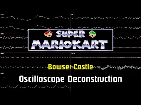 Super Mario Kart - Bowser Castle [Oscilloscope Deconstruction]