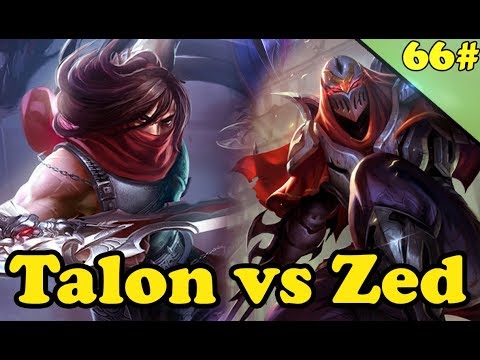 66# Talon Mid vs Zed Full Gameplay - S8 League of Legends